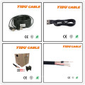 LSZH Bare Copper OFC Rg59 Siamease Coaxial Video Cable 2DC Power for Security CCTV